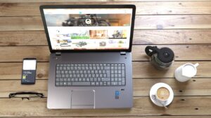 High-converting landing page design displayed on a modern desktop monito