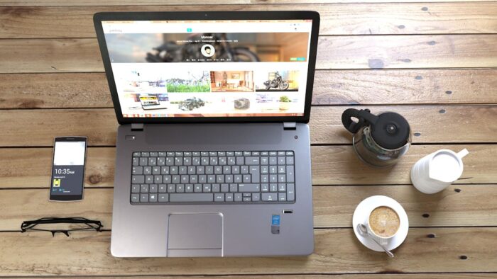 High-converting landing page design displayed on a modern desktop monito